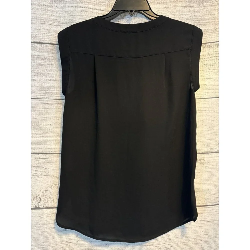 J. Crew Black Sleeveless Blouse Size 0